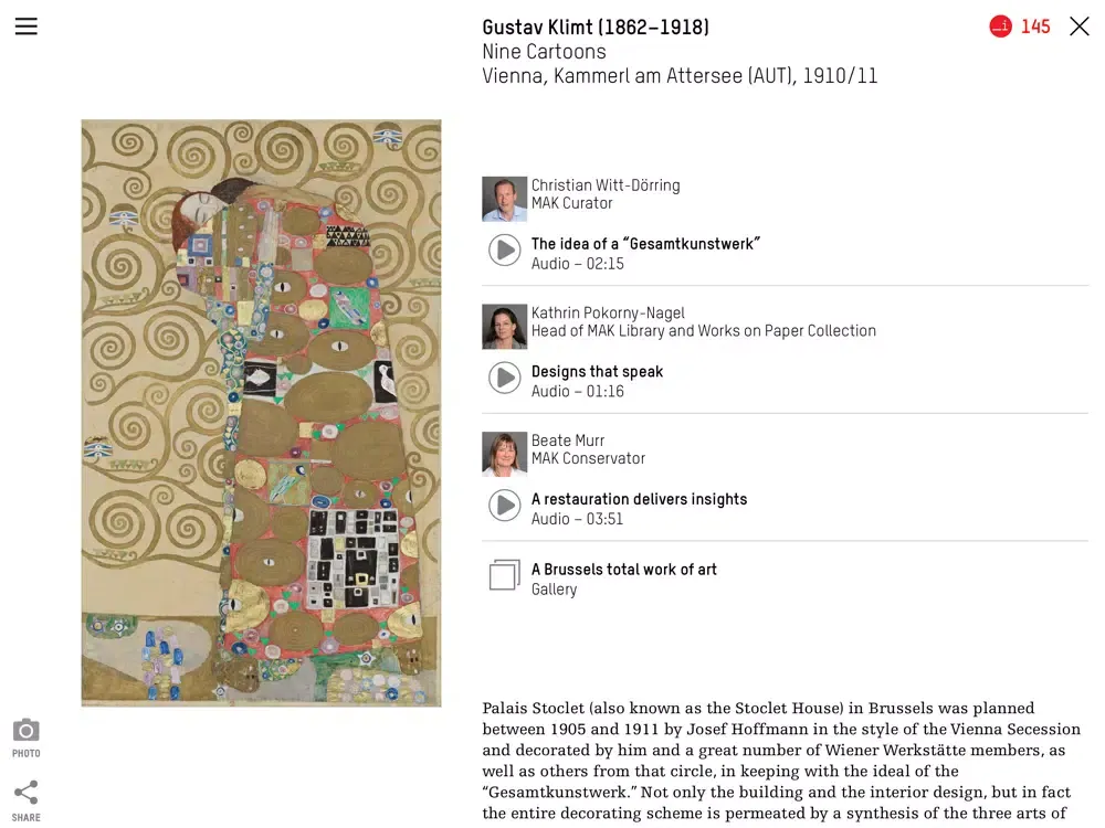 Screenshot di MAK Museum Vien iPad 
