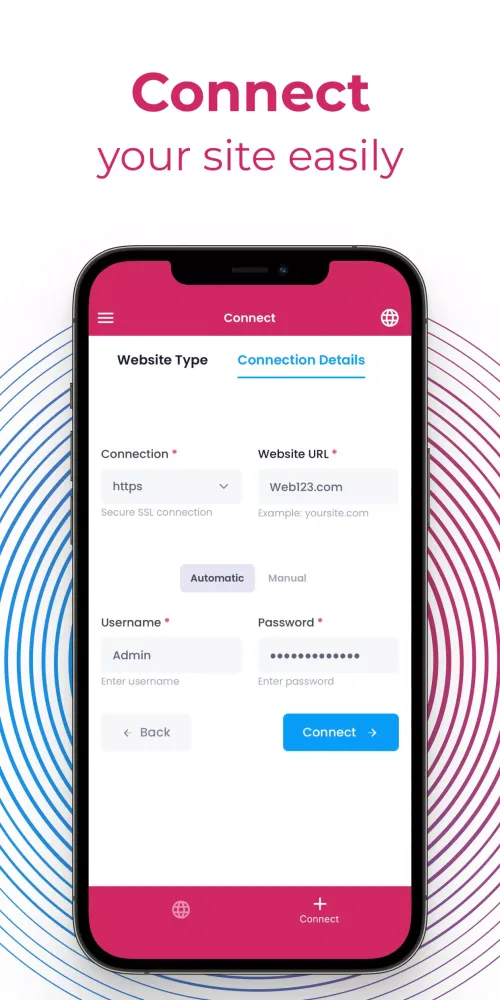 Tangkapan skrin WEmanage app
