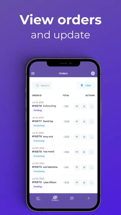 Woocommerce Management App Ekran Görüntüleri