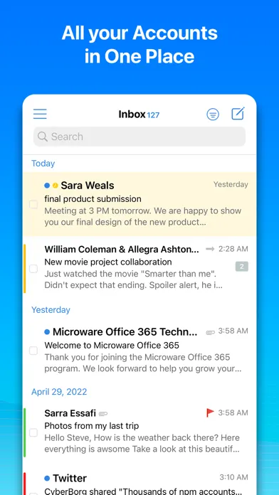 OneMail - Email by Nouvelware Screenshots