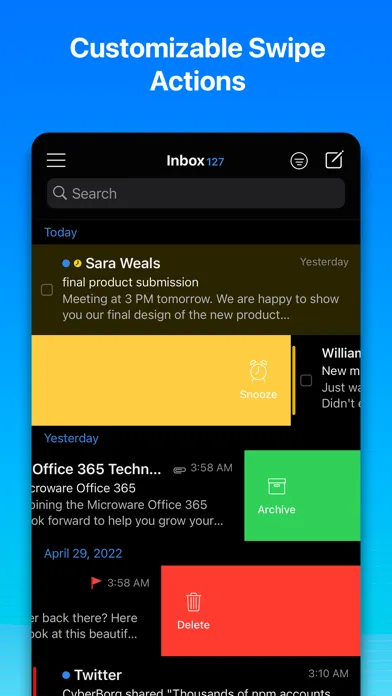 OneMail - Email by Nouvelware Screenshots