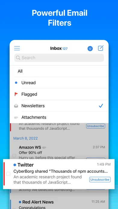 OneMail - Email by Nouvelware Screenshots