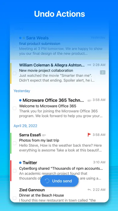 OneMail - Email by Nouvelware Screenshots