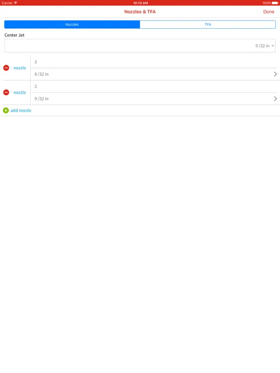 Скриншоты Drill Bit Nozzle Calculator iPad 