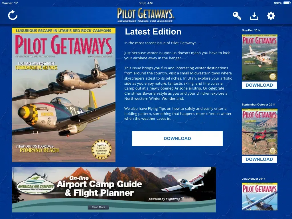 Zrzuty ekranu Pilot Getaways - Adventure Travel for Aviators iPad 