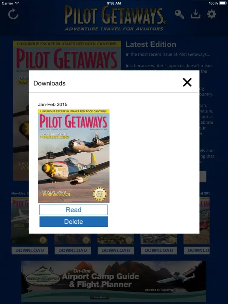 Zrzuty ekranu Pilot Getaways - Adventure Travel for Aviators iPad 
