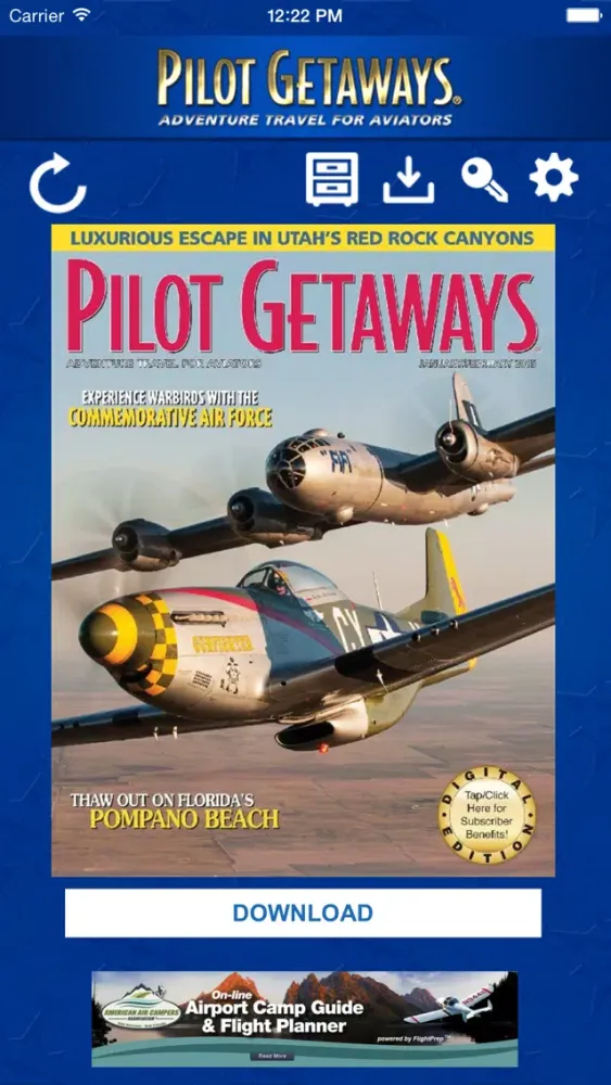 Zrzuty ekranu Pilot Getaways - Adventure Travel for Aviators