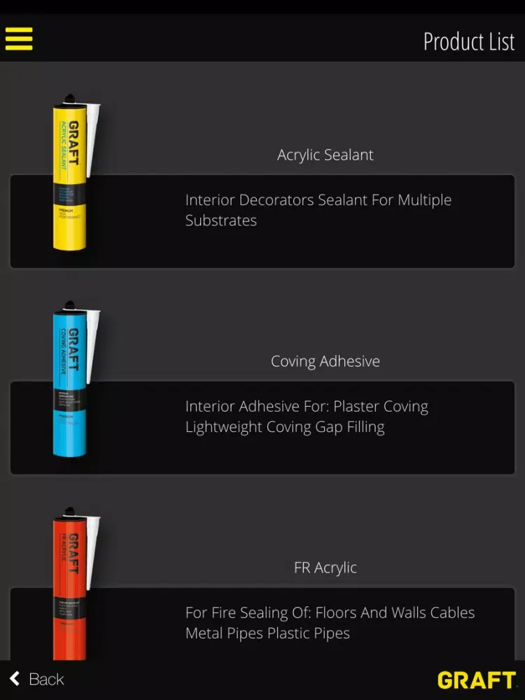 Capturas de tela do Graft - Product Assistant iPad 