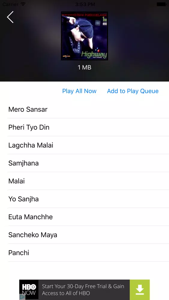 Capturas de tela do Sarangi Nepali Music