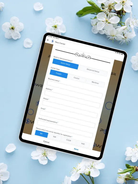 Ảnh chụp màn hình của PowerTMS iPad 