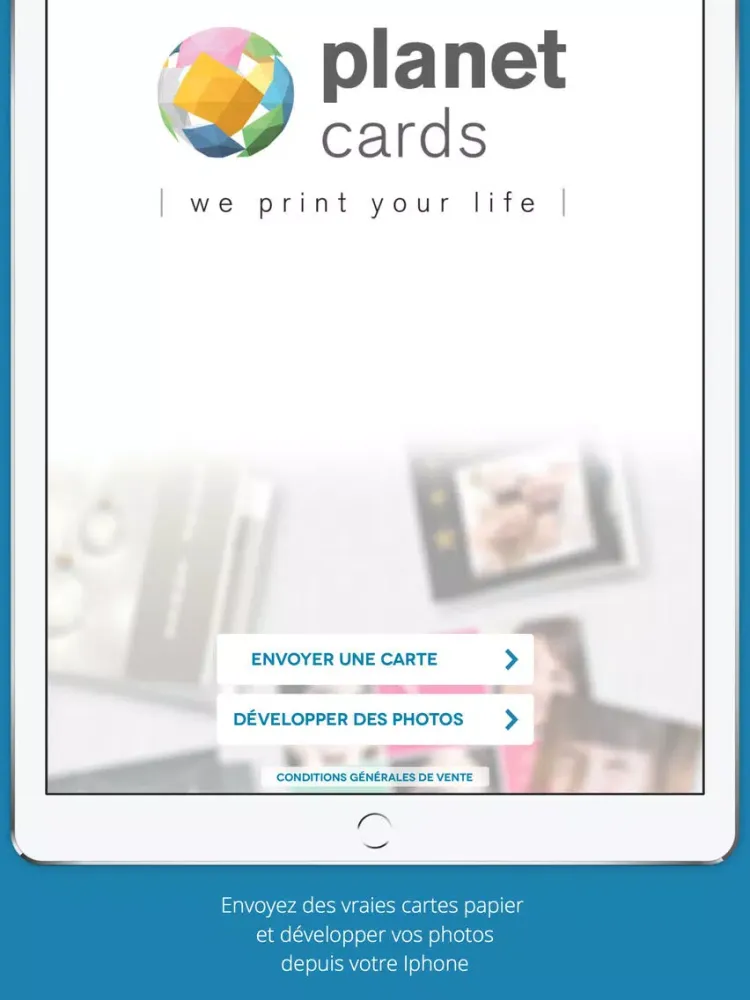 Zrzuty ekranu Planet Cards - We print your life iPad 