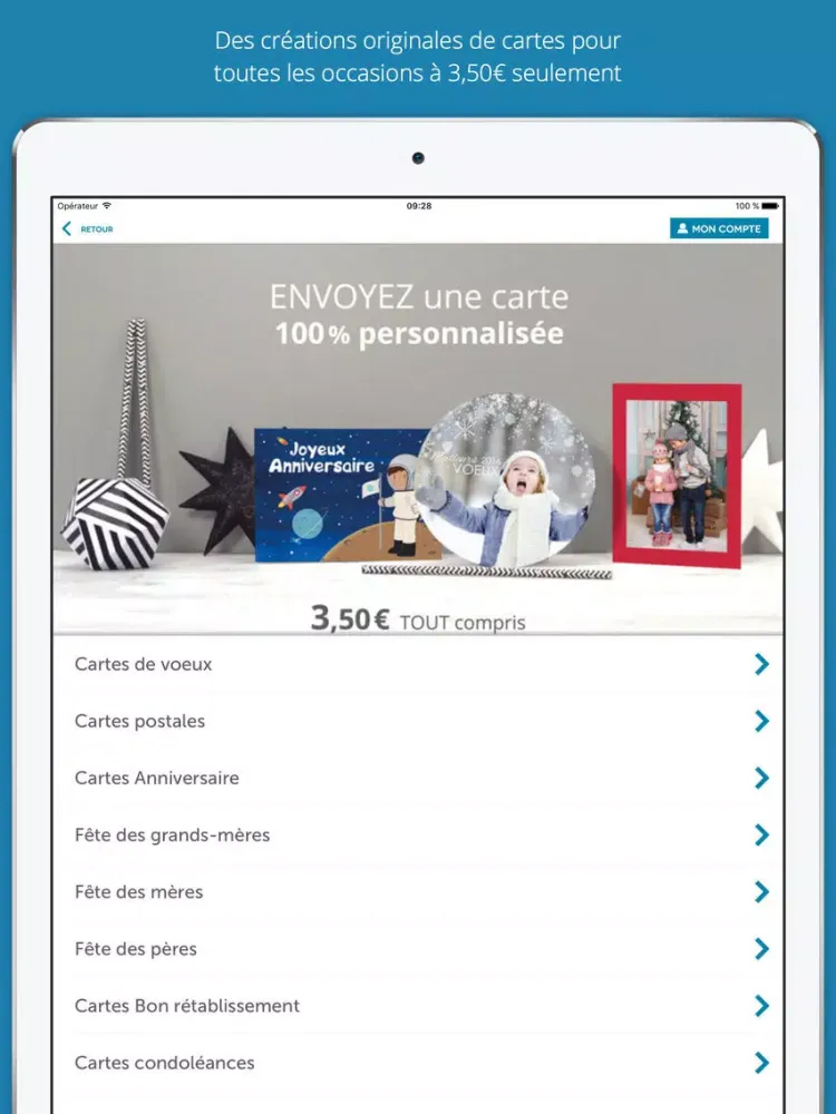Zrzuty ekranu Planet Cards - We print your life iPad 