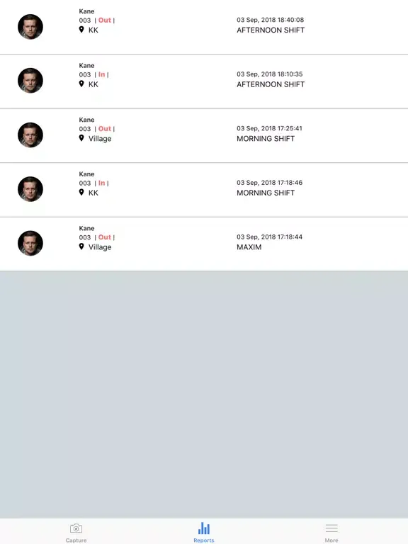 Screenshot di InOut App iPad 