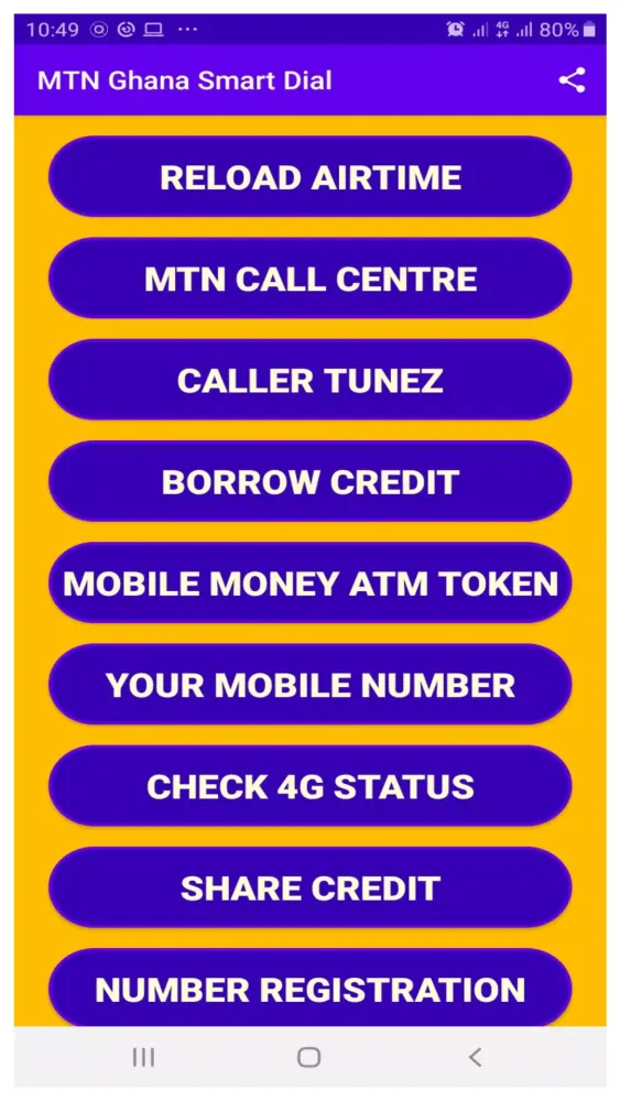 MTN Ghana Smart Dial Screenshots