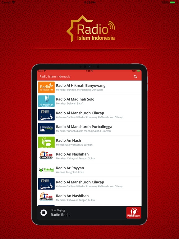 Captures d'écran de Radio Islam Indonesia iPad 