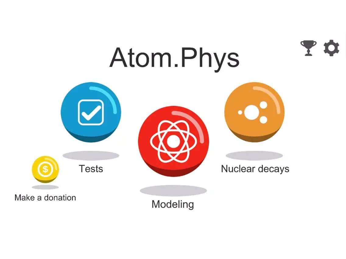 Atom Phys - Atom constructor iPad  स्क्रीनशॉट