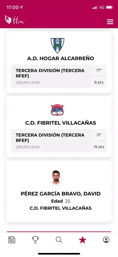 Capturas de tela do FFCM