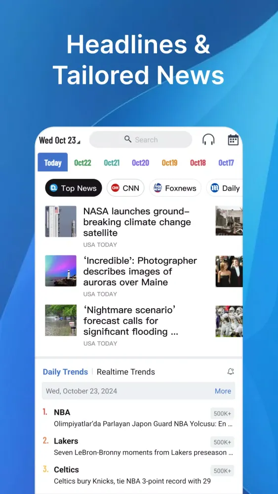 Captures d'écran de Daily News