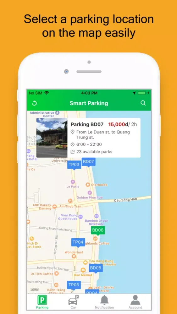 Smart Parking 스크린샷
