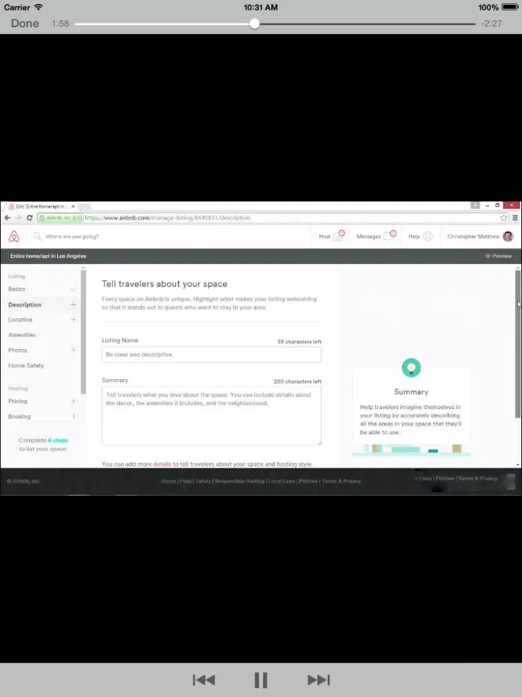 LearnForAirbnb iPad  Screenshots