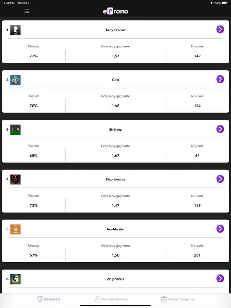 eProno iPad  スクリーンショット