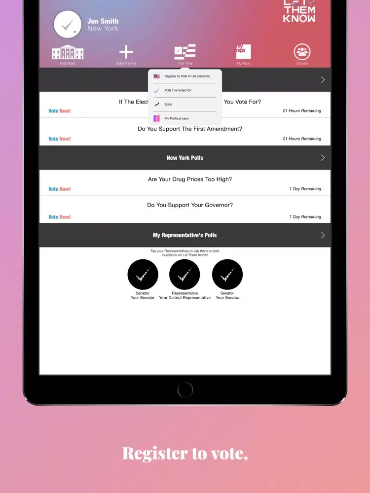 Zrzuty ekranu Let Them Know iPad 