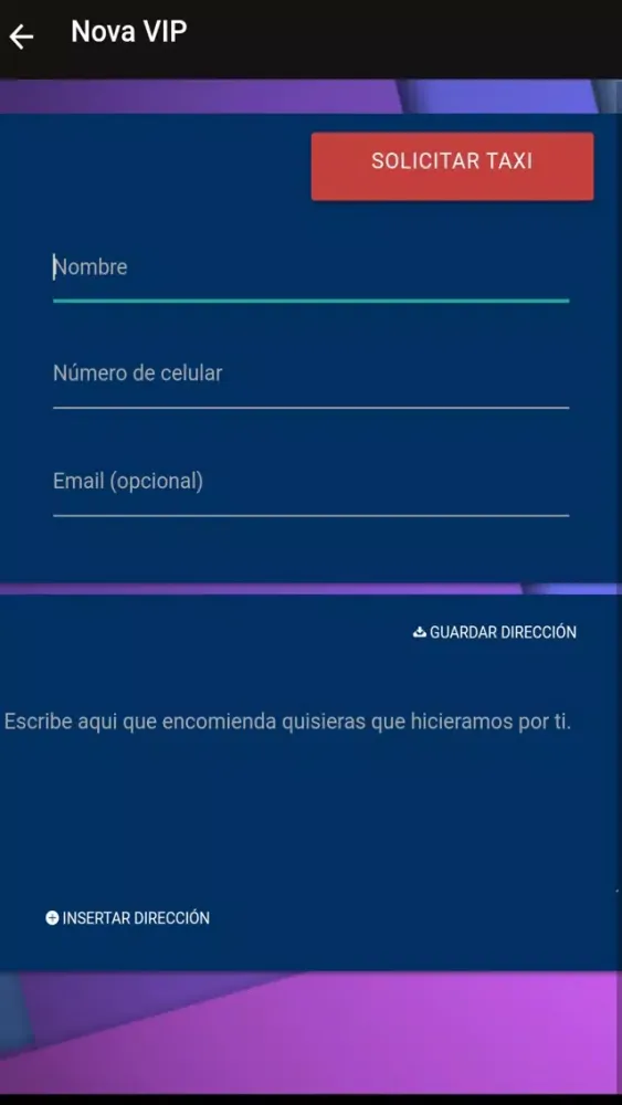 Capturas de pantalla de Nova Taxi VIP