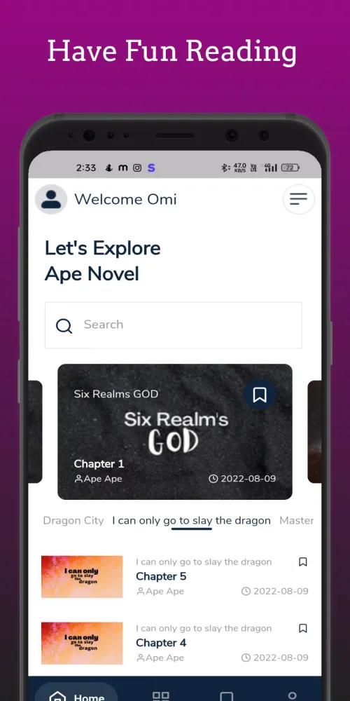 Ape Novel Screenshots