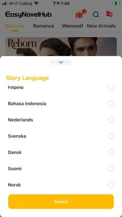 Screenshot di EasyNovelHub: Novels & Stories