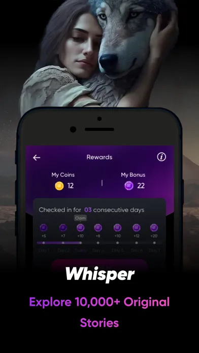 Whisper-Novels, Romance Story 스크린샷