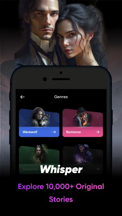 Whisper-Novels, Romance Story 스크린샷