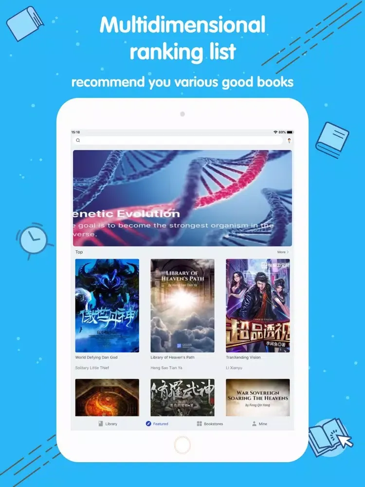 Novel World - Wuxiaworld Novel iPad  سکرین شاٹس