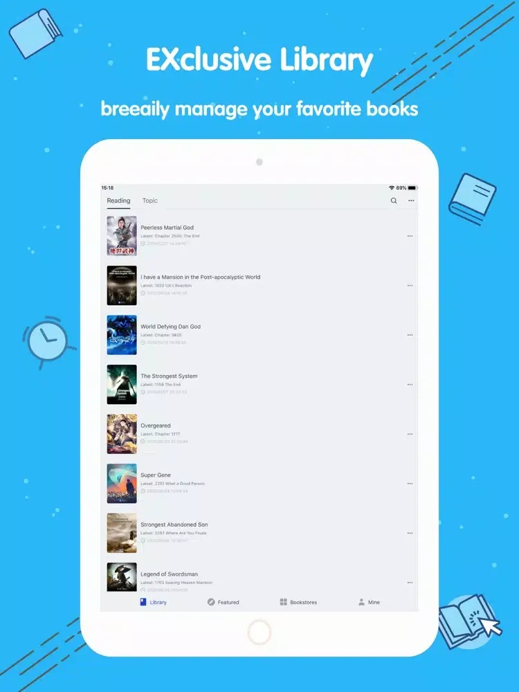 Novel World - Wuxiaworld Novel iPad  سکرین شاٹس