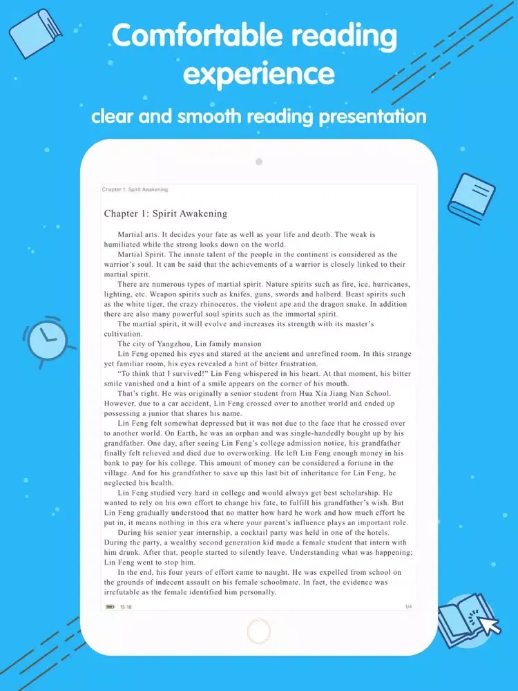Novel World - Wuxiaworld Novel iPad  سکرین شاٹس