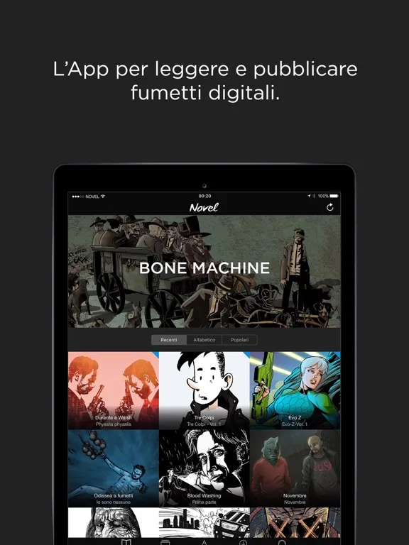 Capturas de pantalla de Novel Comix iPad 
