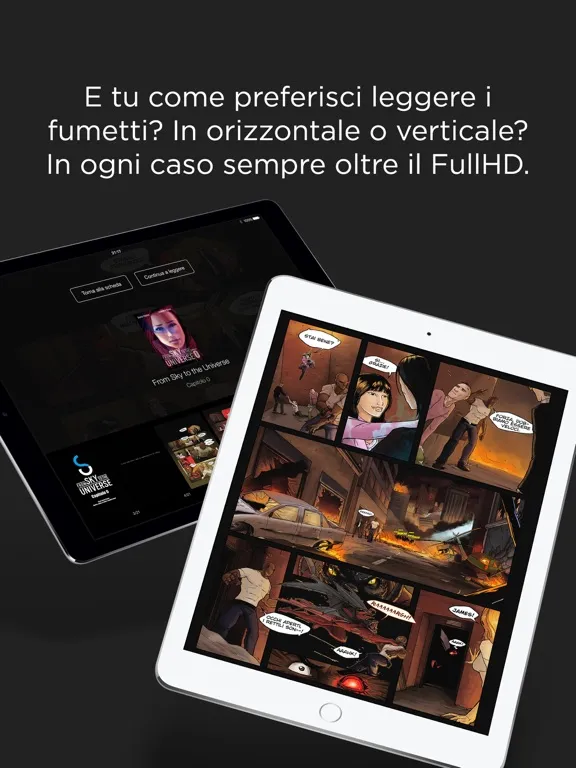Capturas de pantalla de Novel Comix iPad 