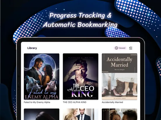 Ảnh chụp màn hình của NovelPub iPad