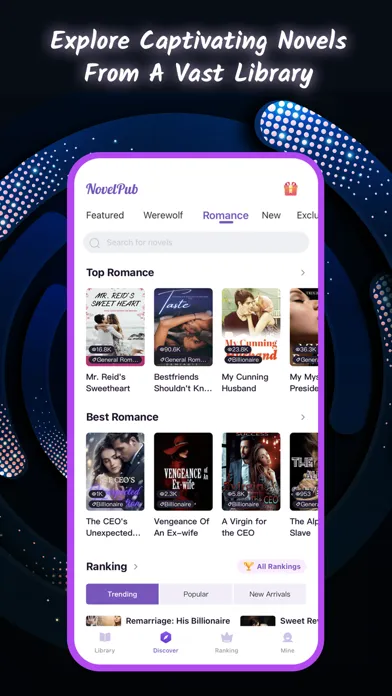 Ảnh chụp màn hình của NovelPub