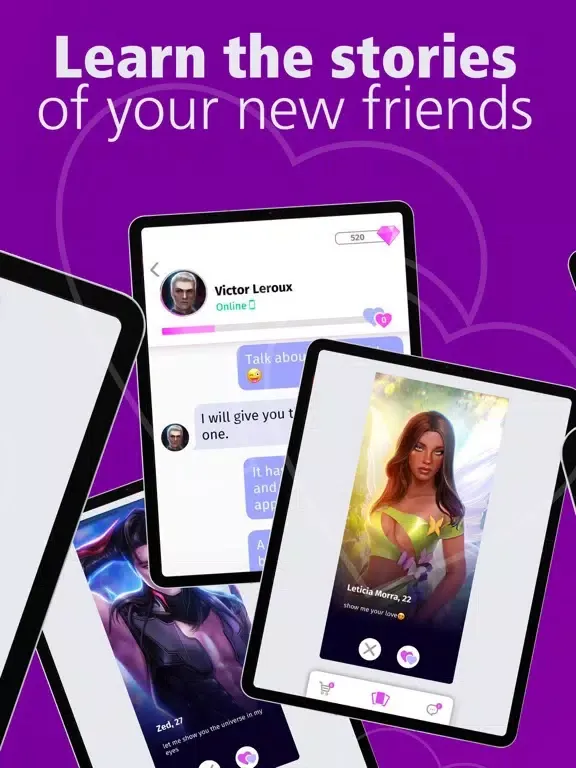 صور DreamsChat - Dating Simulator iPad 