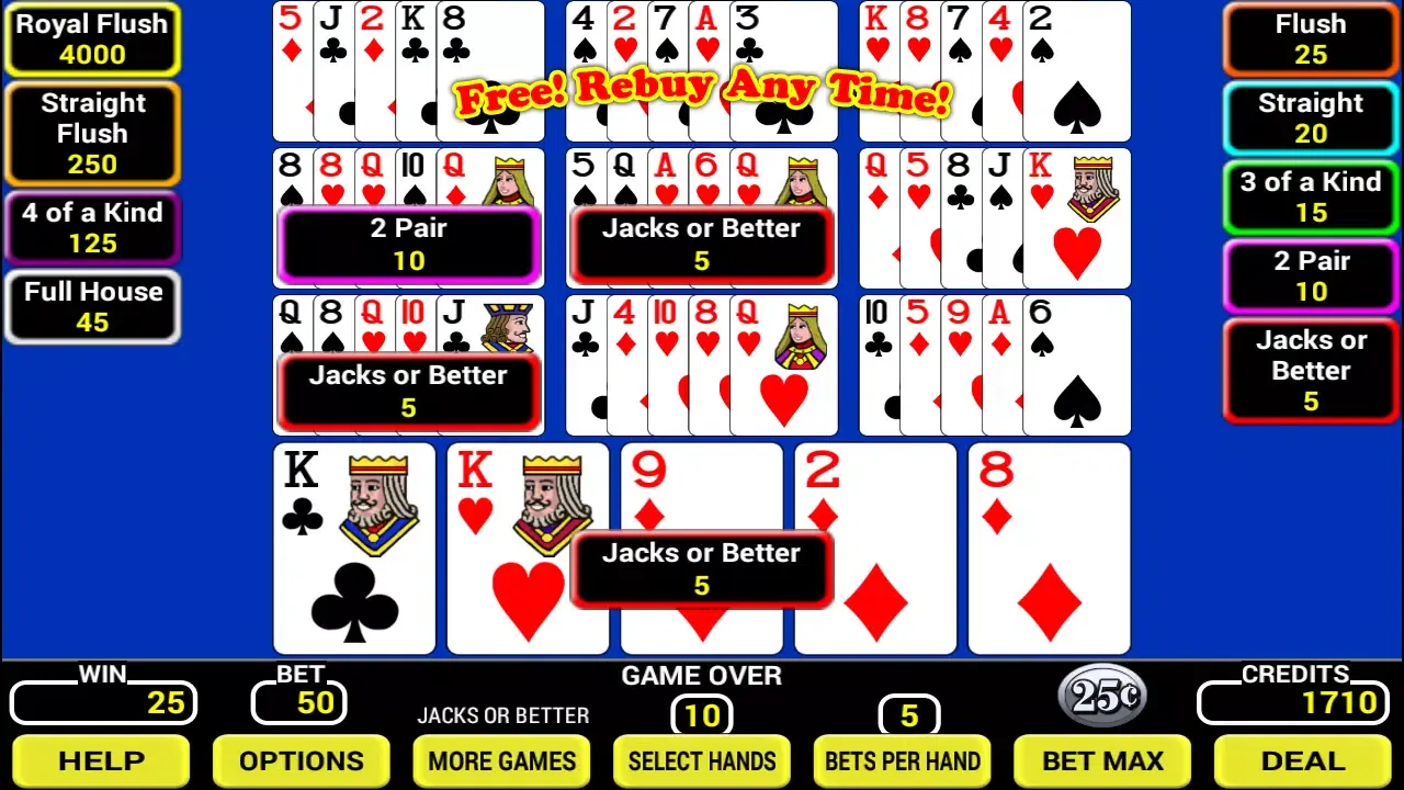 Zrzuty ekranu Ten Play Poker