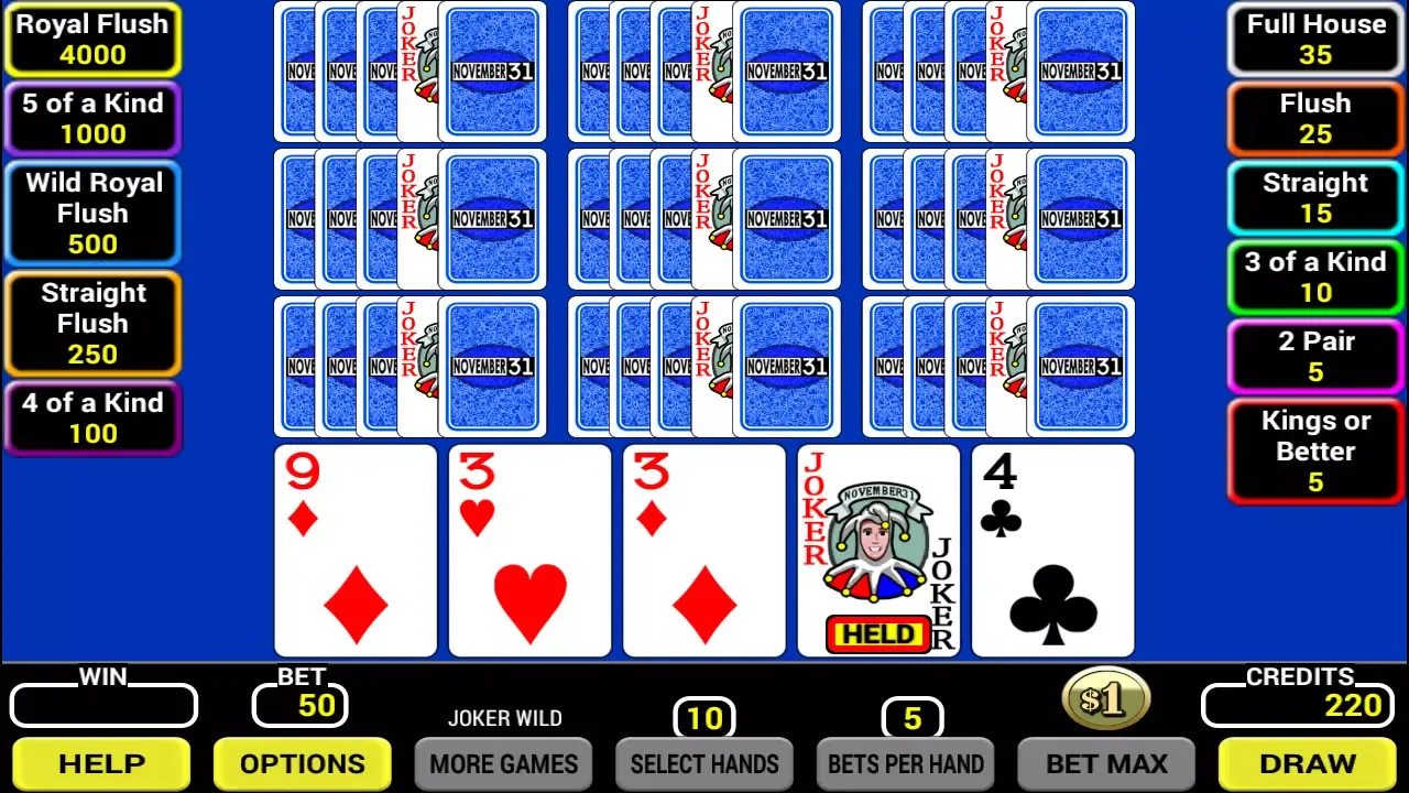 Zrzuty ekranu Ten Play Poker