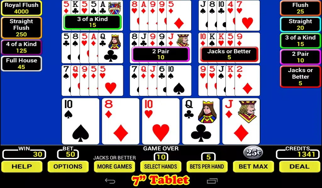 Zrzuty ekranu Ten Play Poker