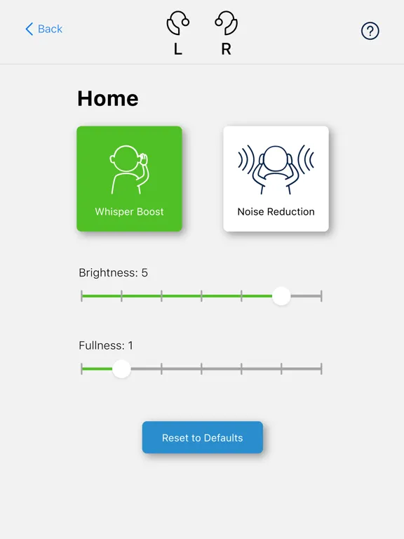 Ảnh chụp màn hình của Sonify Hearing iPad 