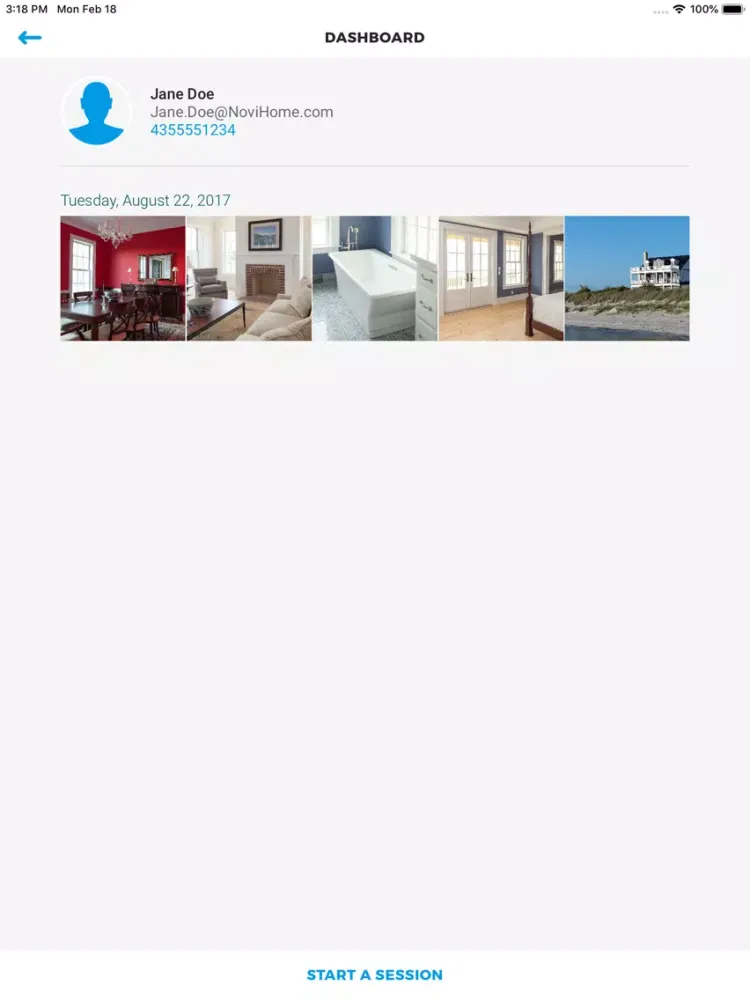 NoviHome Capture iPad  Screenshots