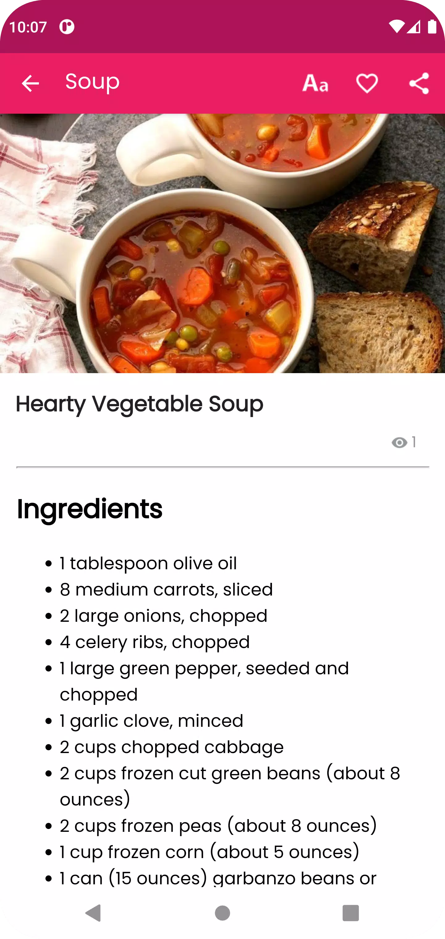 Easy Soup Recipe Screenshots