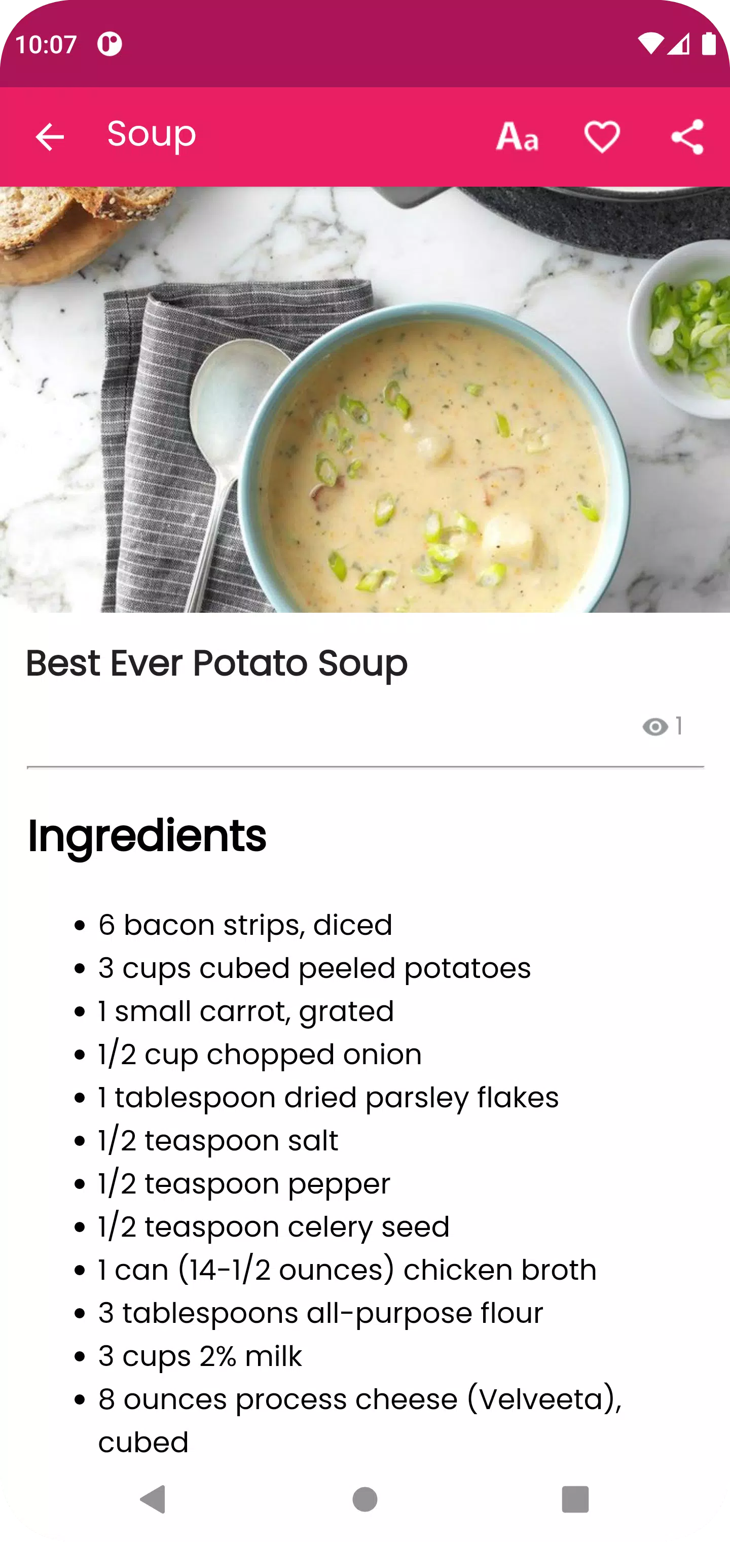 Easy Soup Recipe Screenshots