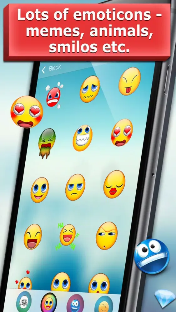 Ảnh chụp màn hình của Emoji Universe - Stickers, Emojis and Emoticons for WhatsApp, WeChat, Line, Viber and iMessage