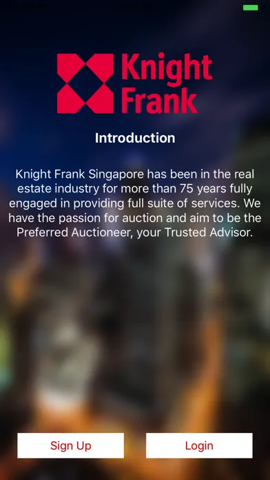 Knight Frank Auction Screenshots