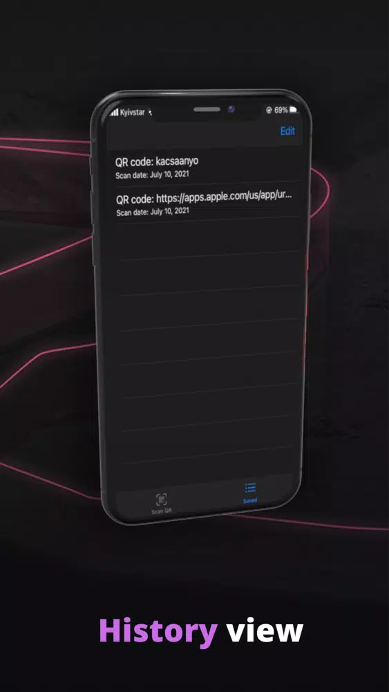 Captures d'écran de QR Code Readder