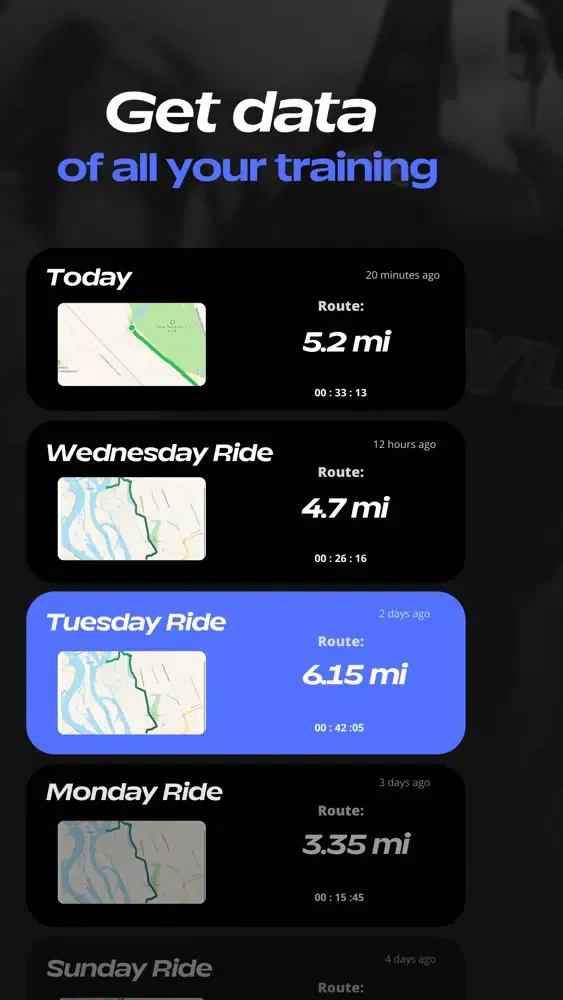 Ảnh chụp màn hình của Running Tracker Activity